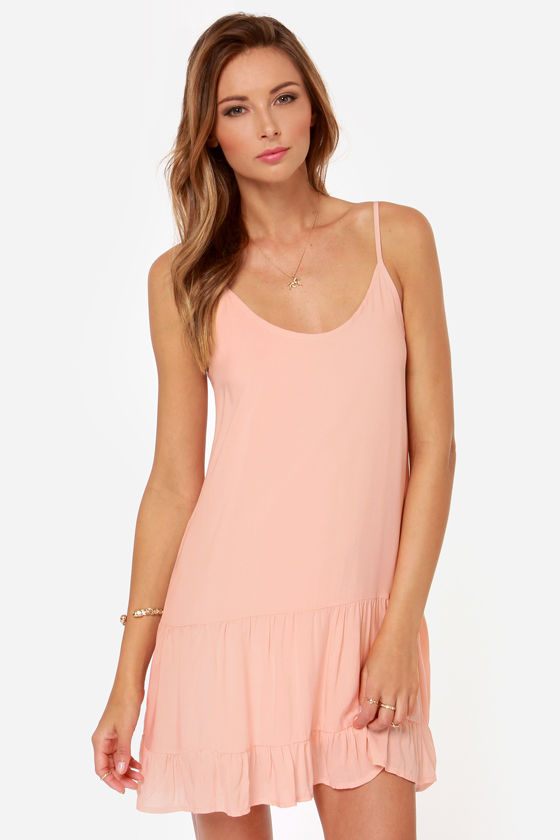 Pretty Peach Dress - Pink Dress - Babydoll Dress - $36.00 - Lulus