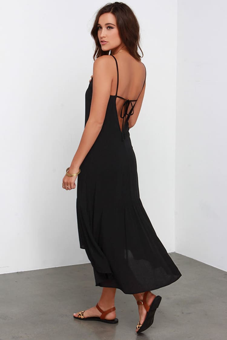lulus black midi dress Black Midi Dress | Womens | X-Large (Available in M) | 100% Polyester | Lulus | Homecoming