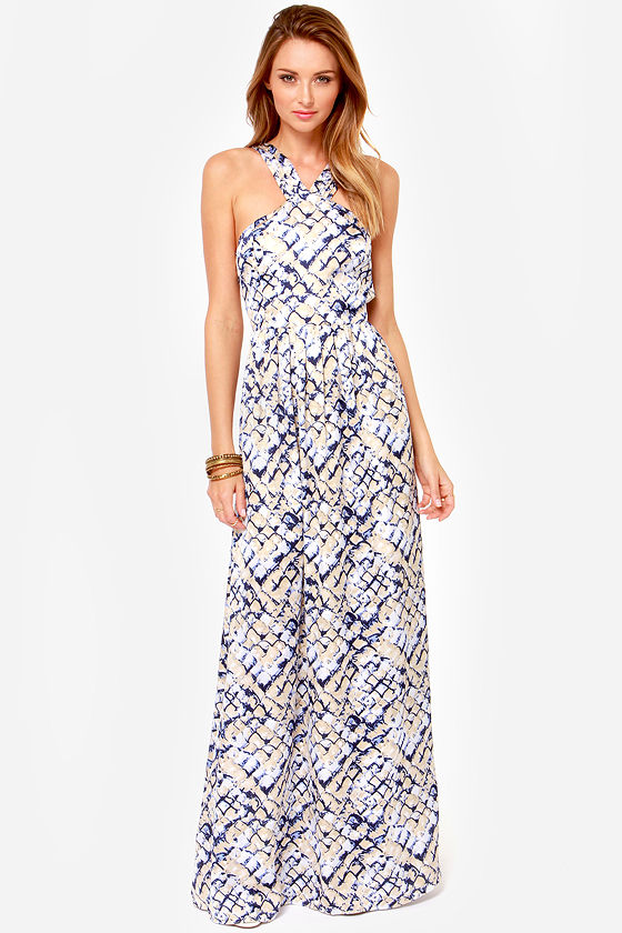Beautiful Print Dress - Maxi Dress - Backless Dress - $73.00 - Lulus