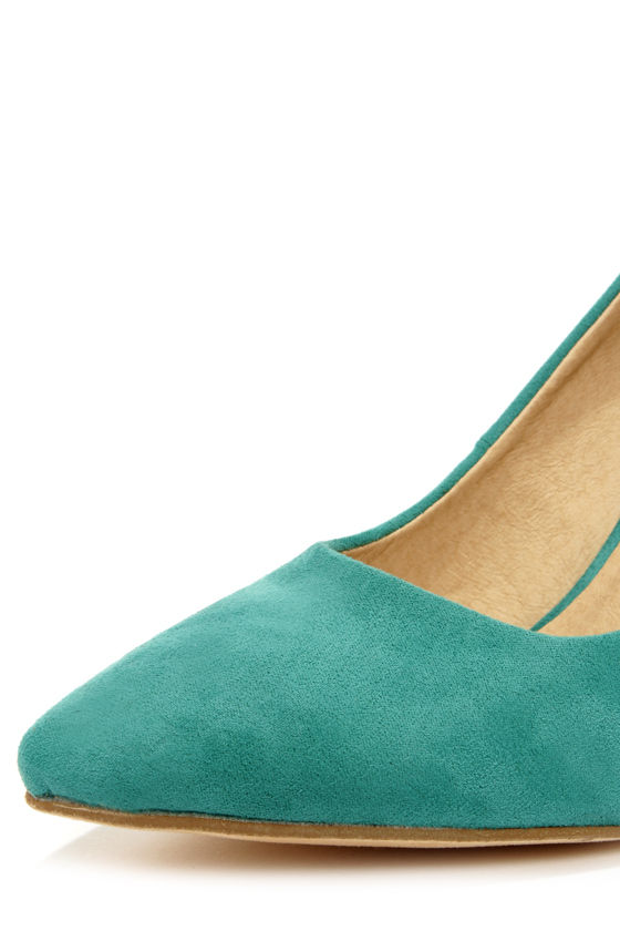 sea green high heels