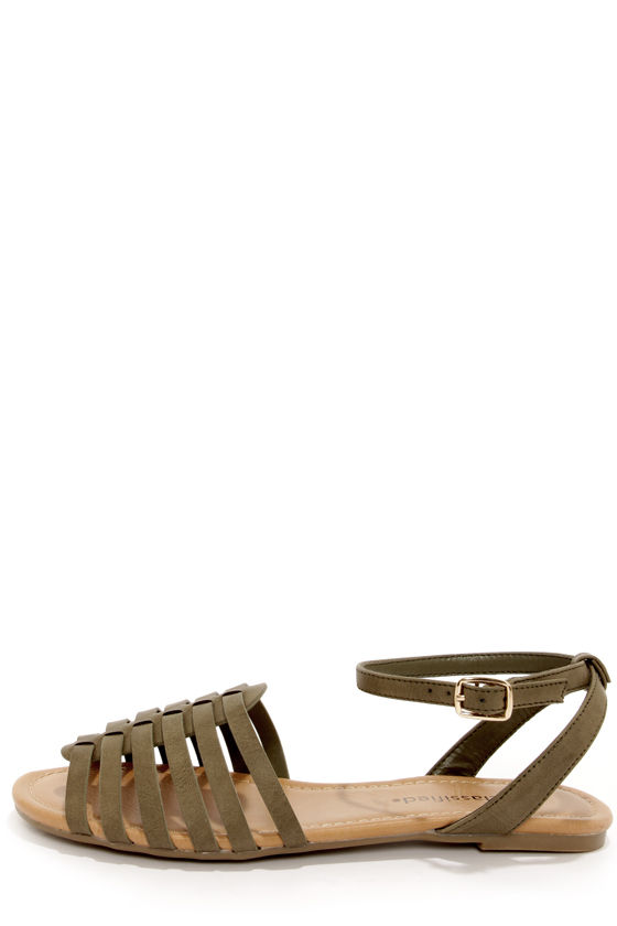 Cute Green Sandals - Vegan Sandals 