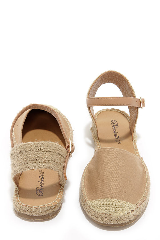 natural espadrille sandals