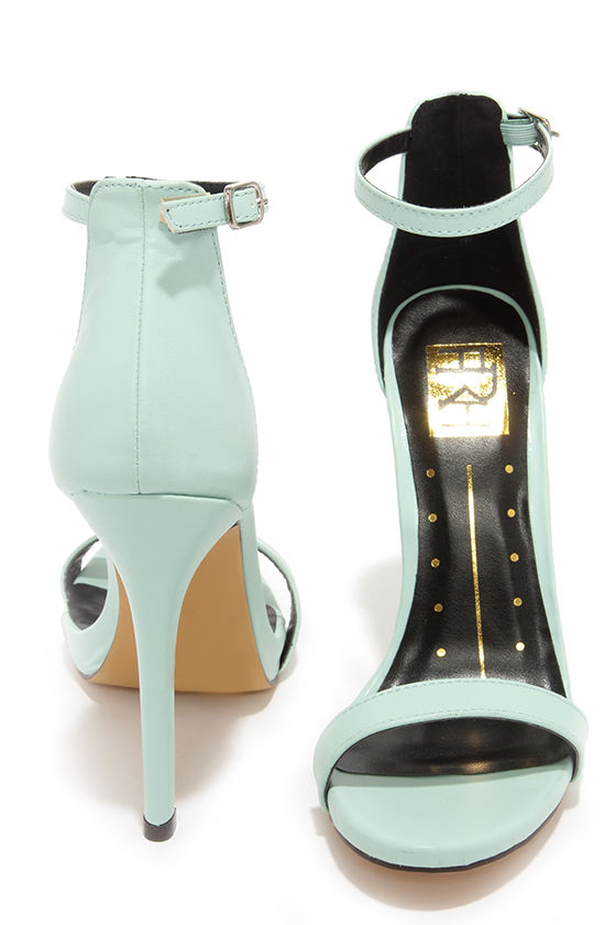 mint colored heels