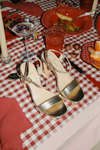 Reeze Gold Platform High Heel Sandals 1