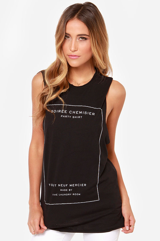 Laundry Room Party Shirt - Black Muscle Tee - Distressed Tee - $63.00 ...