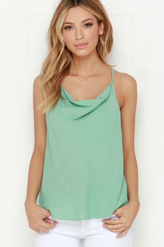 mint green top