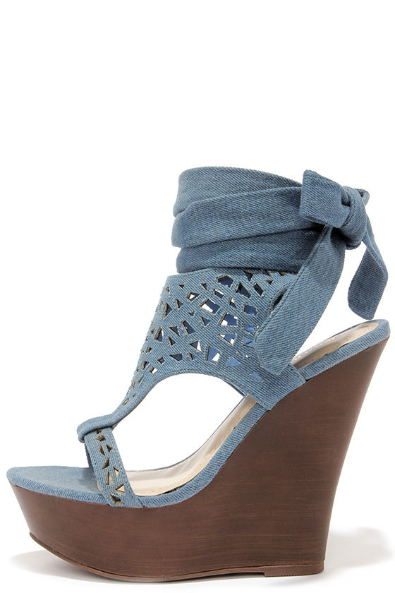wedges denim