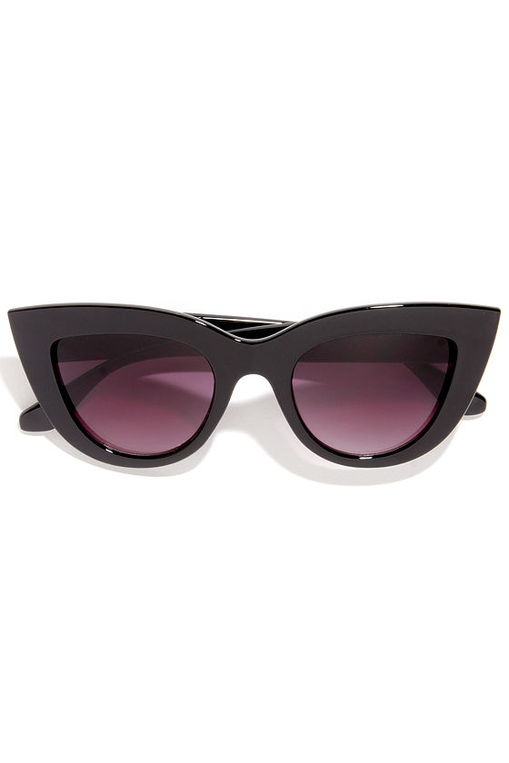 Trip to Meow-i Black Cat-Eye Sunglasses 2