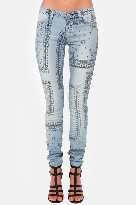 Blank NYC Spray On Jeggings - Skinny Jeans - Paisley Print Pants - $83.00