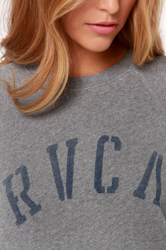 RVCA Department RVCA - Grey Sweater - Grey Sweatshirt - $44.00