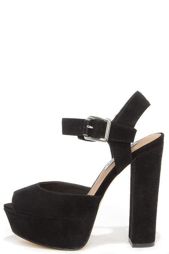 Sexy Black Heels - Platform Heels - Platform Sandals - $99.00 - Lulus