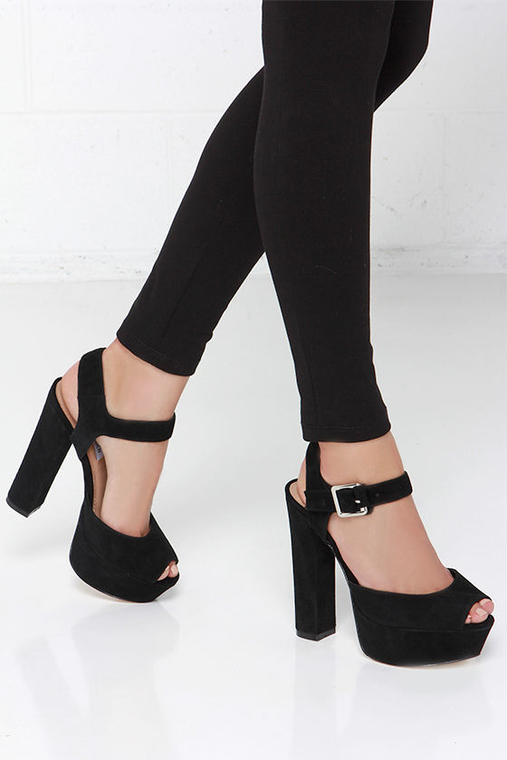 Sexy Black Heels - Platform Heels 