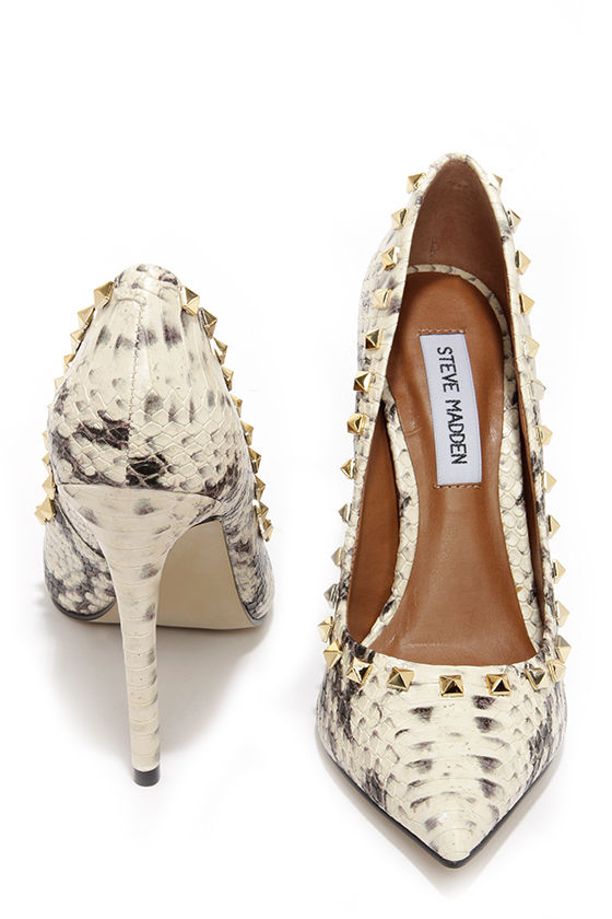 steve madden snakeskin heels