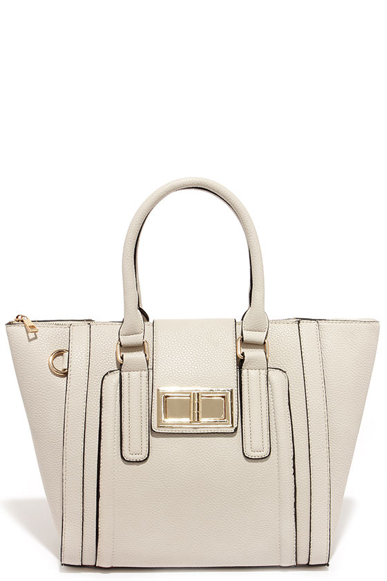 Chic Beige Tote - Winged Tote - Vegan Leather Purse - $49.00 - Lulus