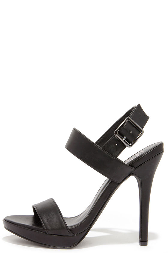 Sexy Black Heels - High Heel Sandals - $23.00 - Lulus