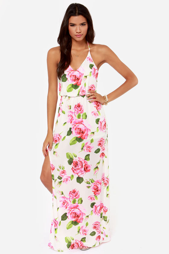 coast ivory floral print skirt dress