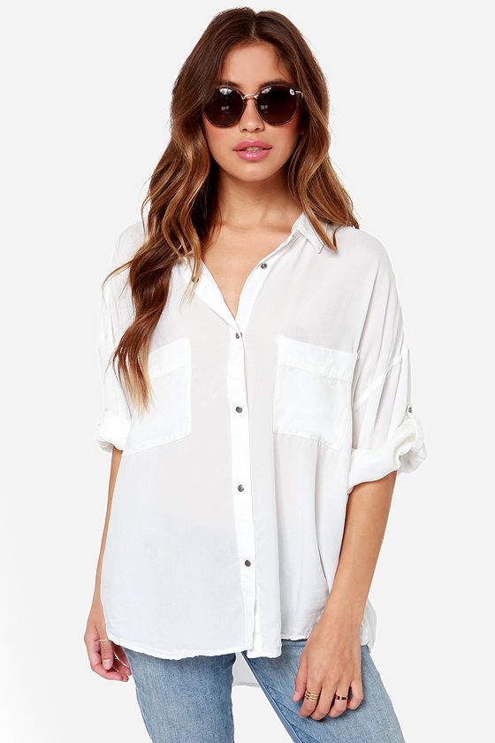pale ivory shirt