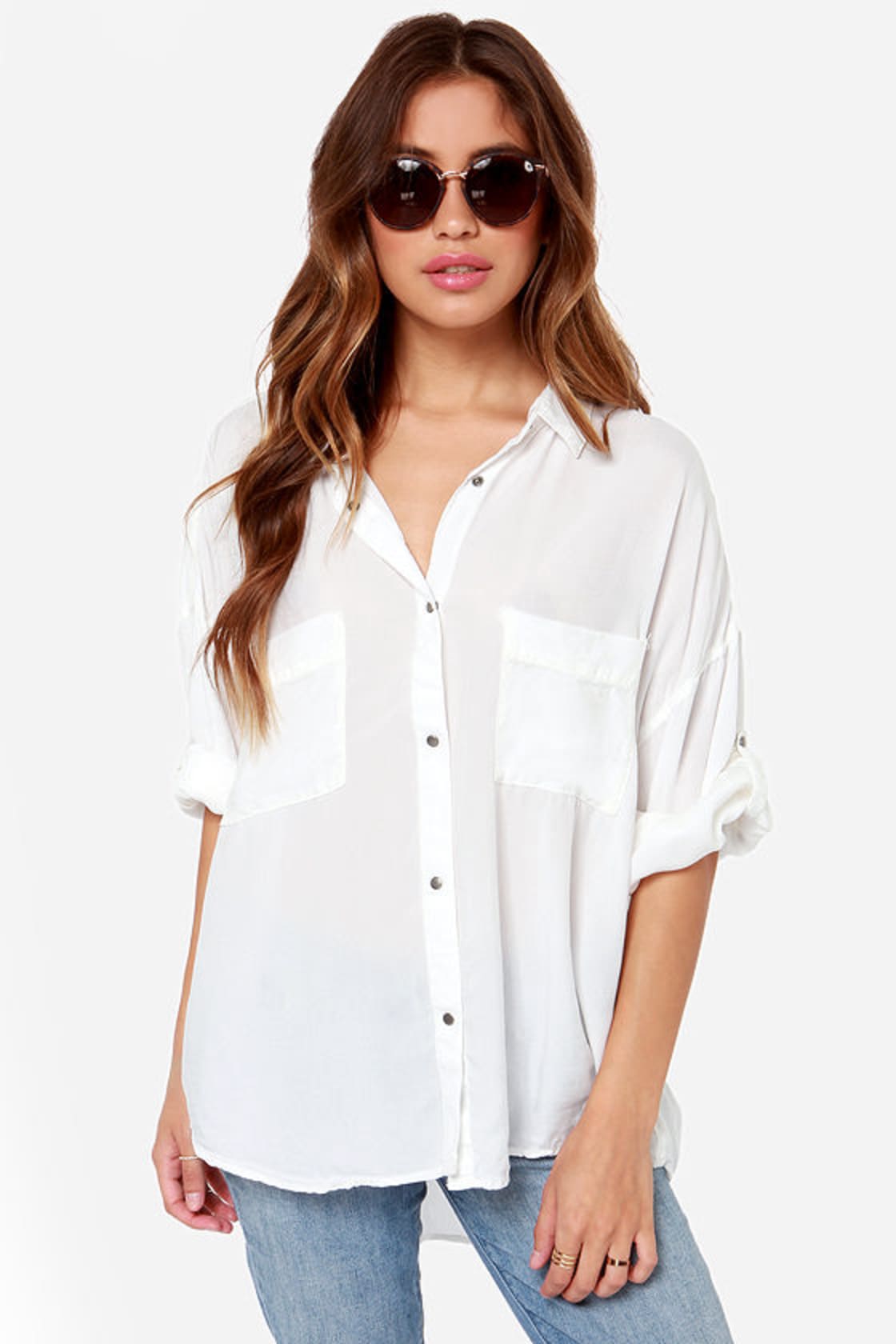Cute Ivory Top - Ivory Shirt - Button-Up Top - $67.00 - Lulus