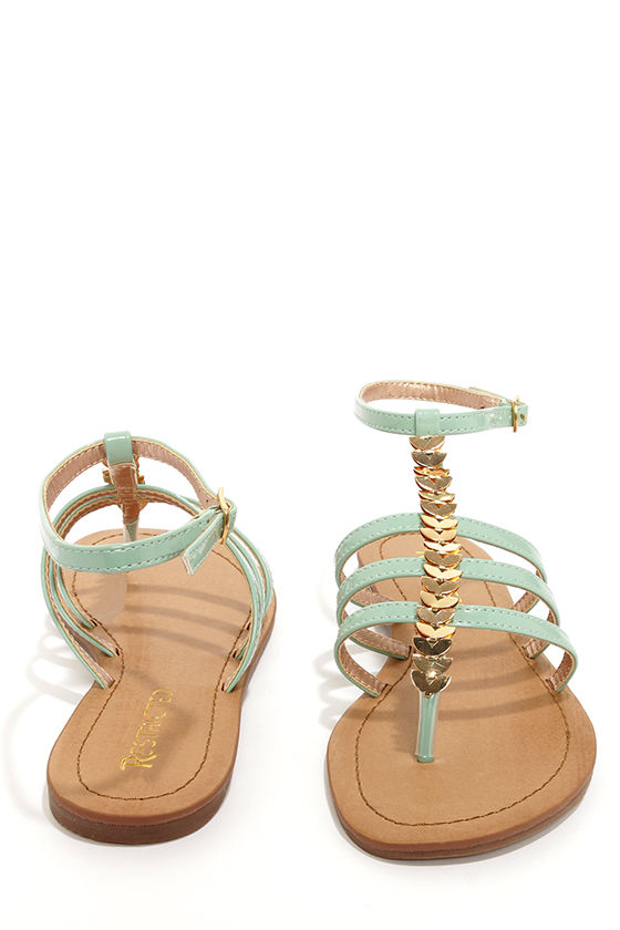 Cute Mint Sandals - Thong Sandals - Gladiator Sandals - $34.00 - Lulus