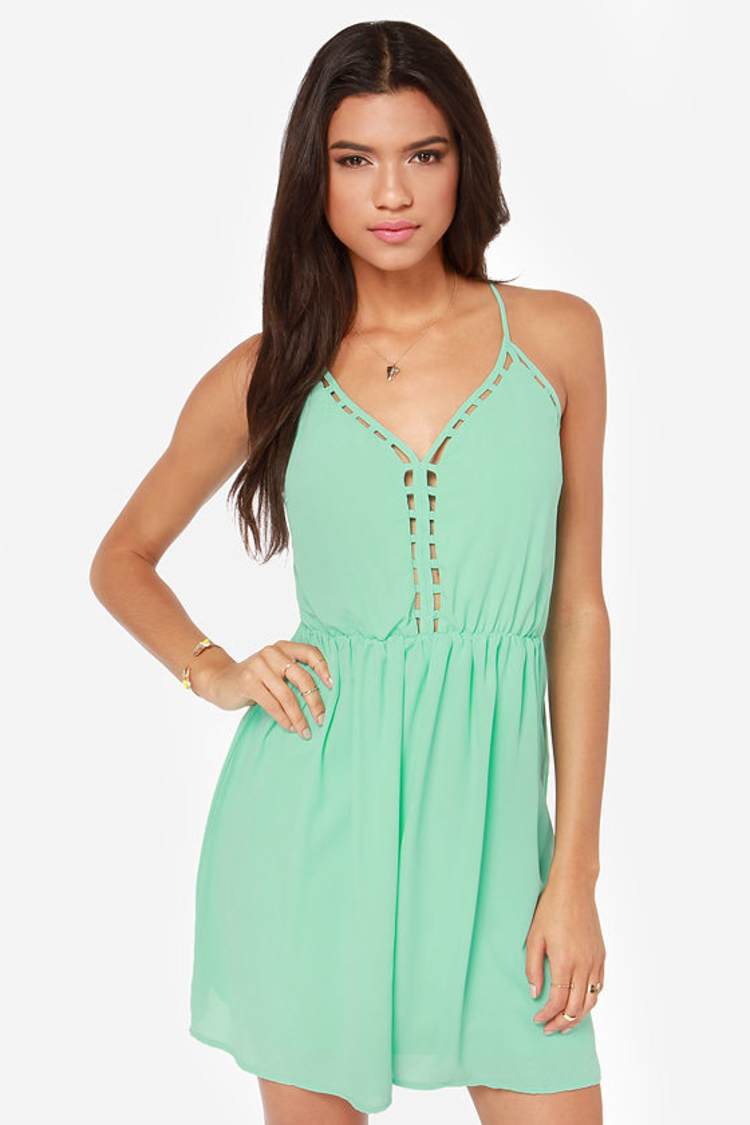 lulus mint green dress Cute - Mint Dress - Cutout Dress - $70.00 Strapless maxi