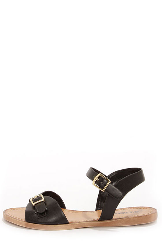 Cute Black Shoes - Ankle Strap Sandals - $20.00 - Lulus