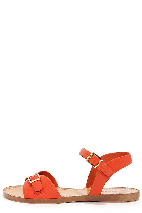 Cute Orange Shoes Ankle Strap Sandals 20.00 Lulus