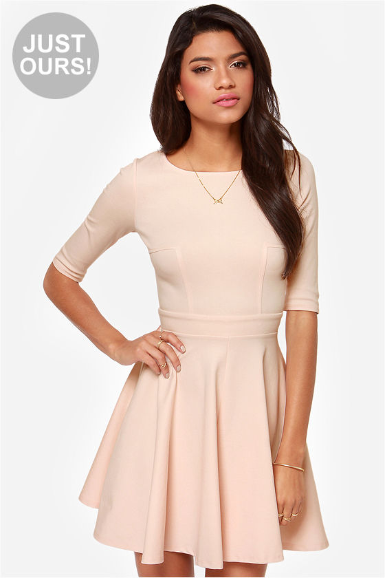 LULUS Exclusive Just a Twirl Blush Pink Dress - $49 : Fashion at Lulus.com