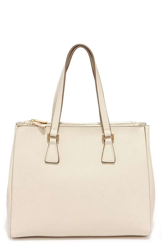 Chic Beige Handbag - Quilted Purse - Vegan Leather Purse - $45.00 - Lulus