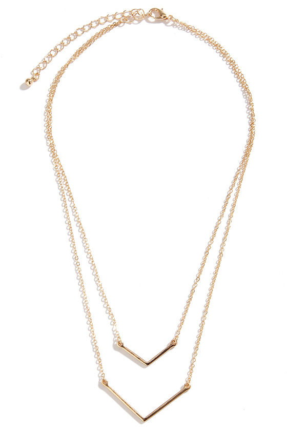 Pointed Sisters Gold Layered Necklace