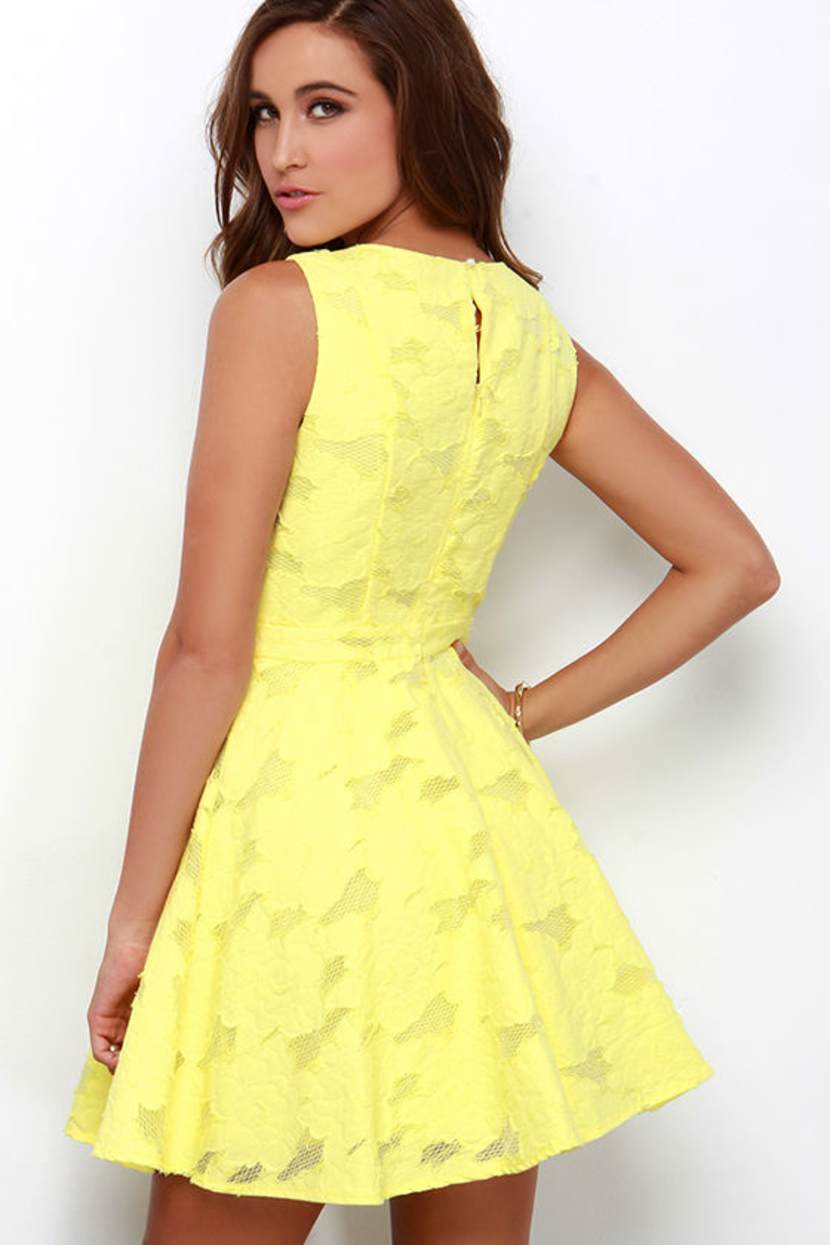lulus yellow skater dress Lulus | Light Yellow Skater Dress | Womens | X-Large (Available in XXS)