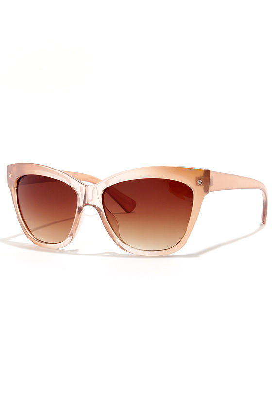 Cute Blush Sunglasses CatEye Sunglasses 12.00 Lulus
