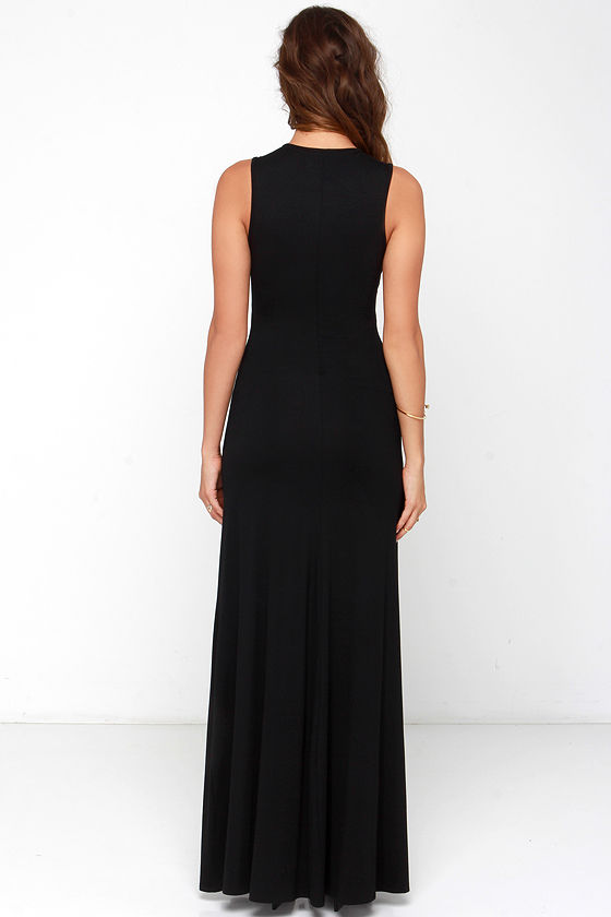 Sexy Black Dress - Maxi Dress - Mesh Dress - $44.00