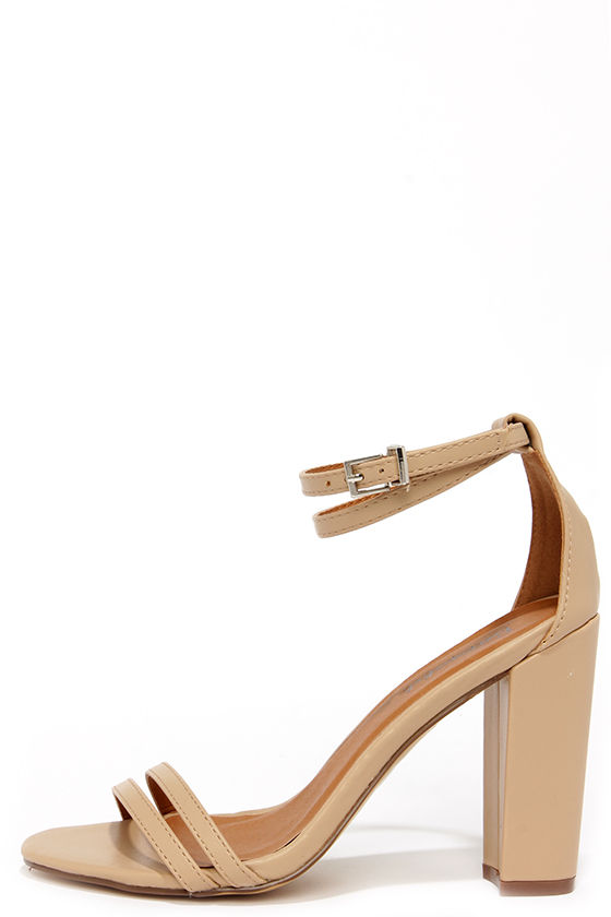 cute nude heels