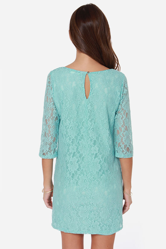 BABOUCHE MINT LACE DRESS