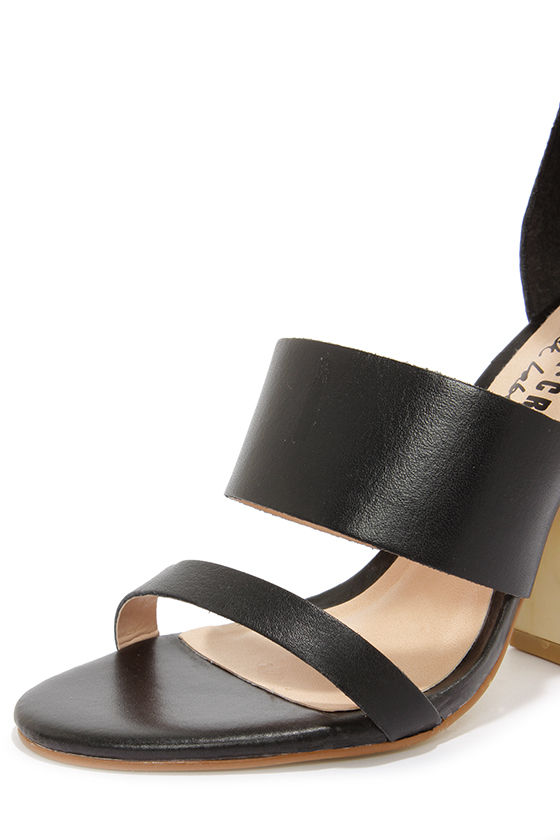 Sexy Black Heels - Ankle Strap Heels - High Heel Sandals - $87.00