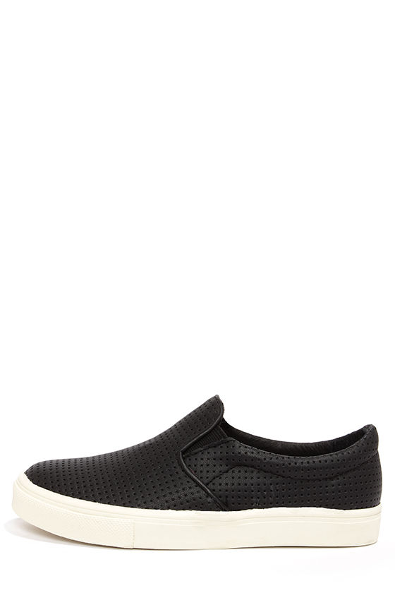 Cute Black Shoes - Slip-On Shoes - Sneakers - $79.00 - Lulus