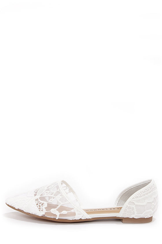simple white flats