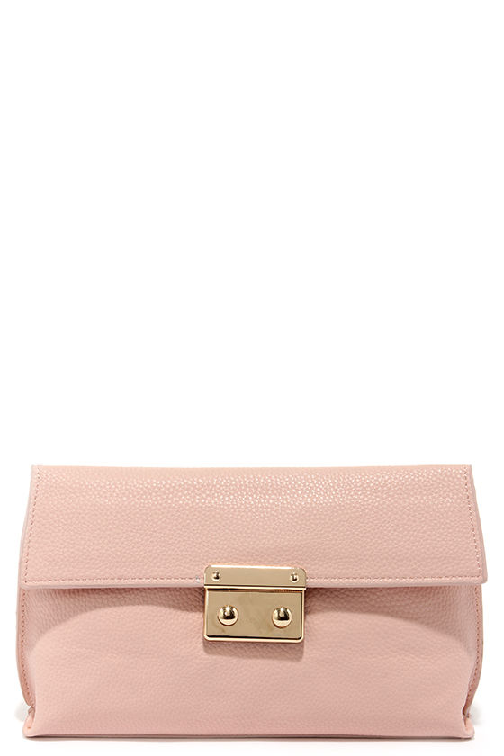 bright pink clutch bag