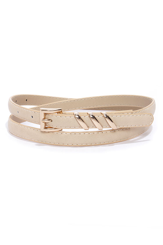 Cute Light Beige Belt - Vegan Belt - $11.00 - Lulus