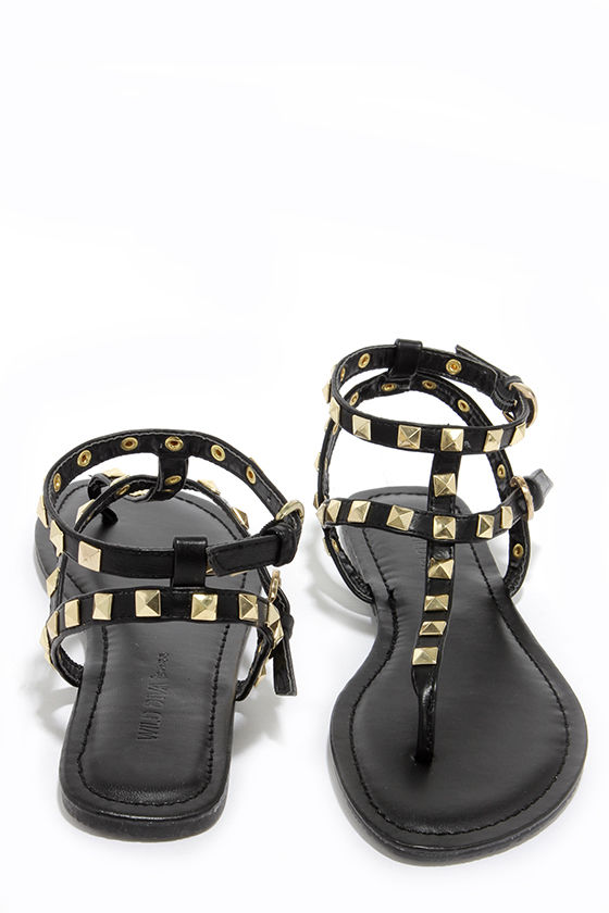 studded flip flop sandals