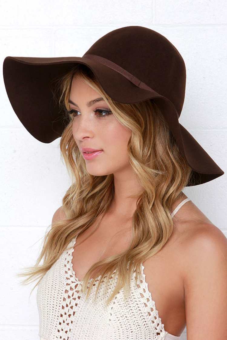 Chic Brown Hat - Floppy Hat - Wide Brimmed Hat - $32.00 - Lulus display picture 2