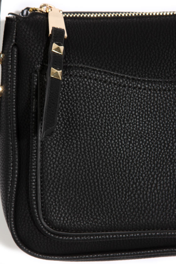 Cute Black Purse Crossbody Purse Vegan Leather Purse 38.00