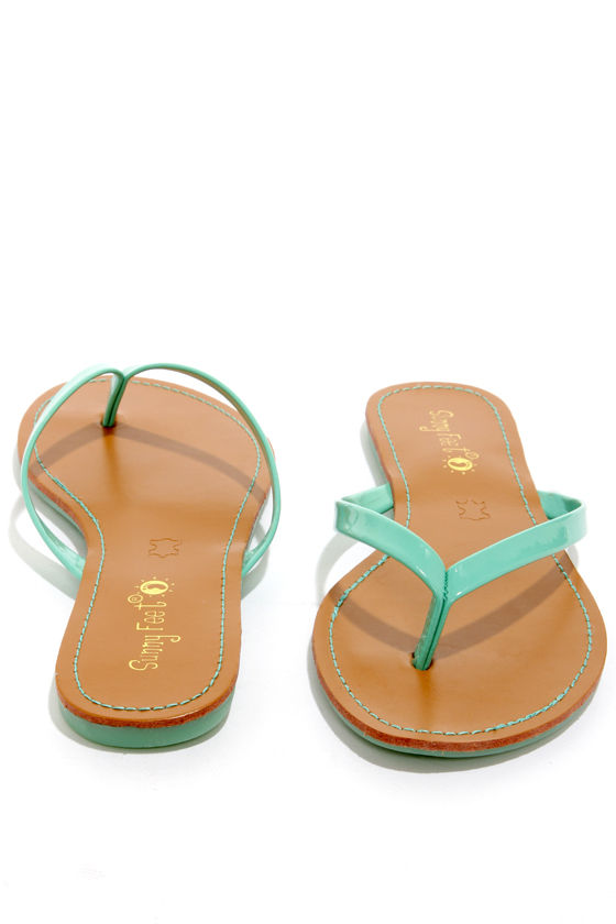 mint flip flops