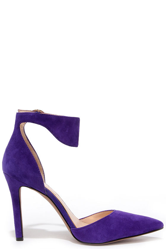 pastel purple high heels