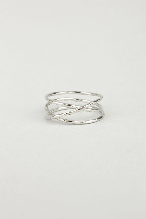Sealed With a Twist Silver Ring