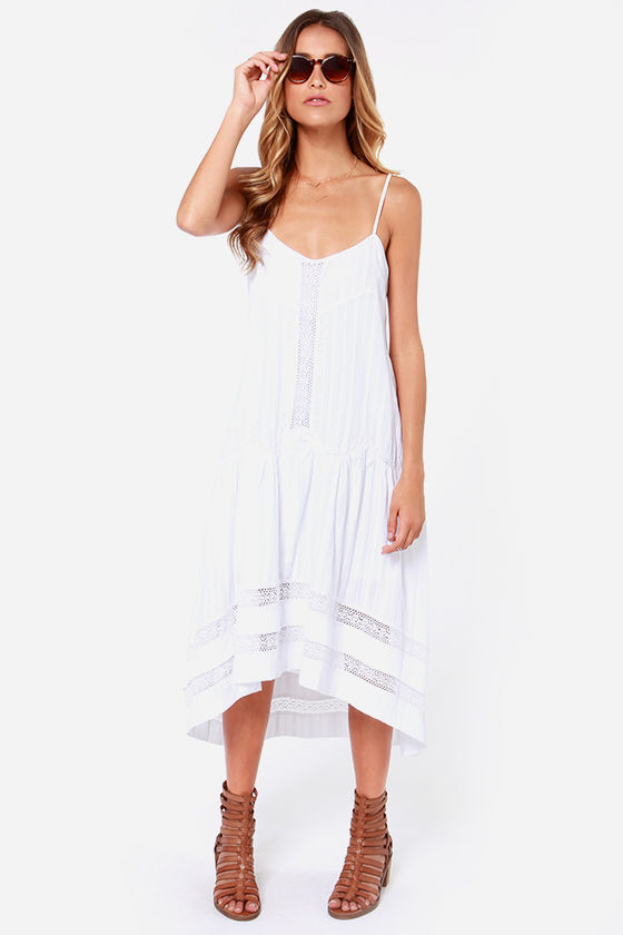 Beautiful White Dress - Crochet Dress - High-Low Dress - $70.00 - Lulus