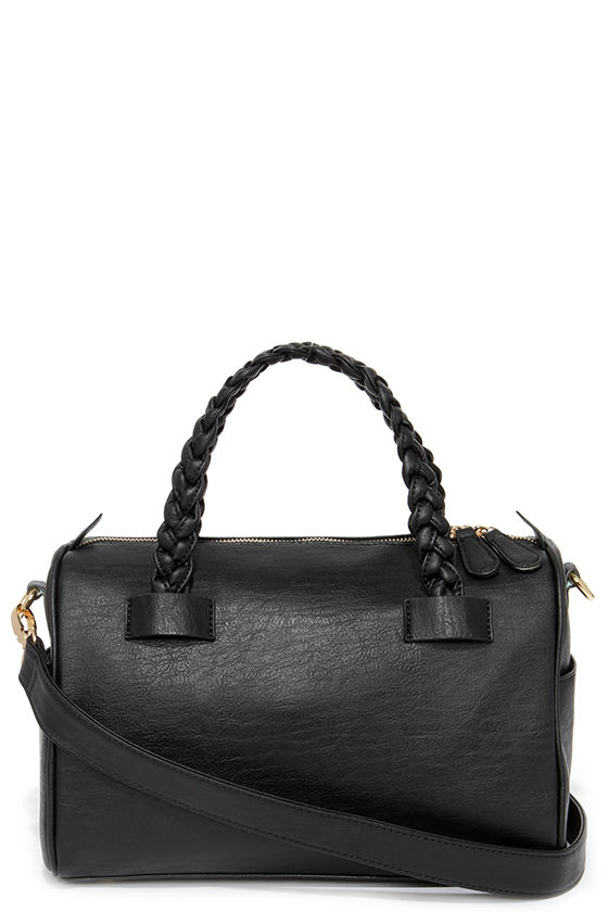 Cute Black Handbag Vegan Leather Purse 45.00 Lulus