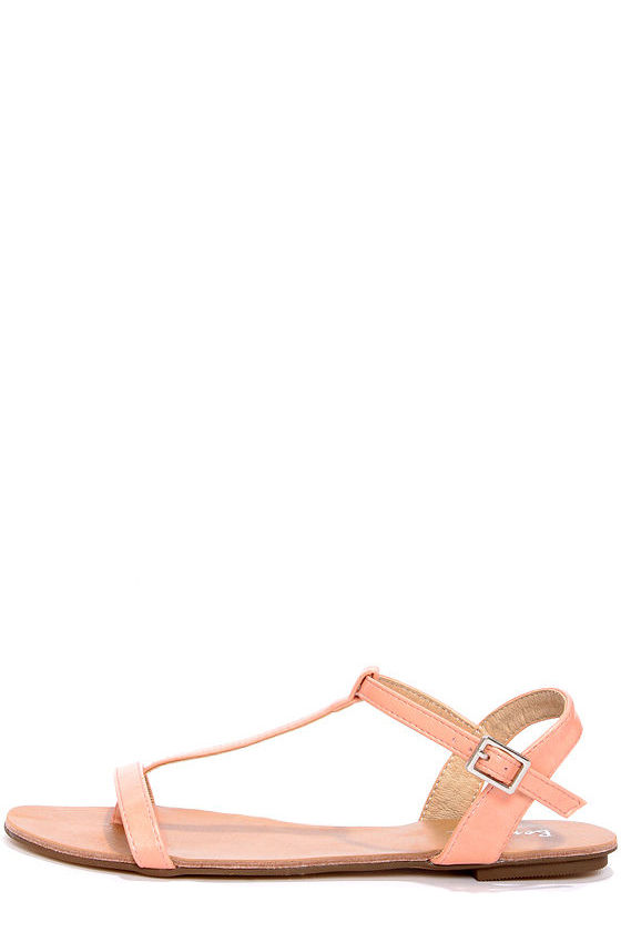 Cute T Strap Sandals - Thong Sandals - Pink Sandals - $19.00 - Lulus