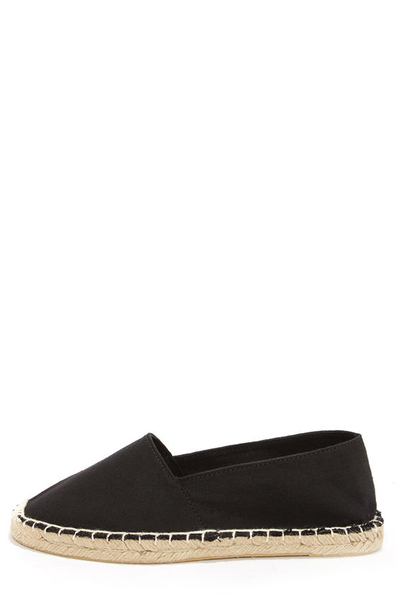 Cute Black Flats - Espadrille Flats - Black Shoes - $15.00 - Lulus