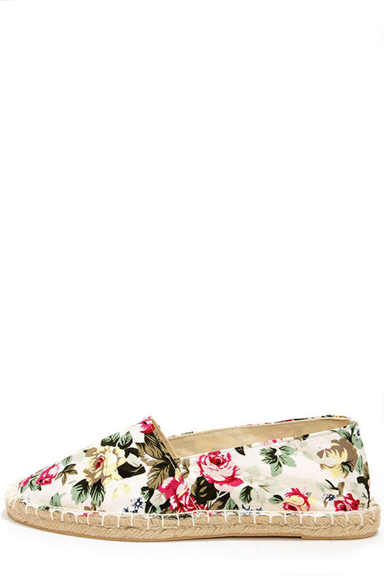 Cute Floral Flats Espadrille Flats Floral Shoes 15.00 Lulus
